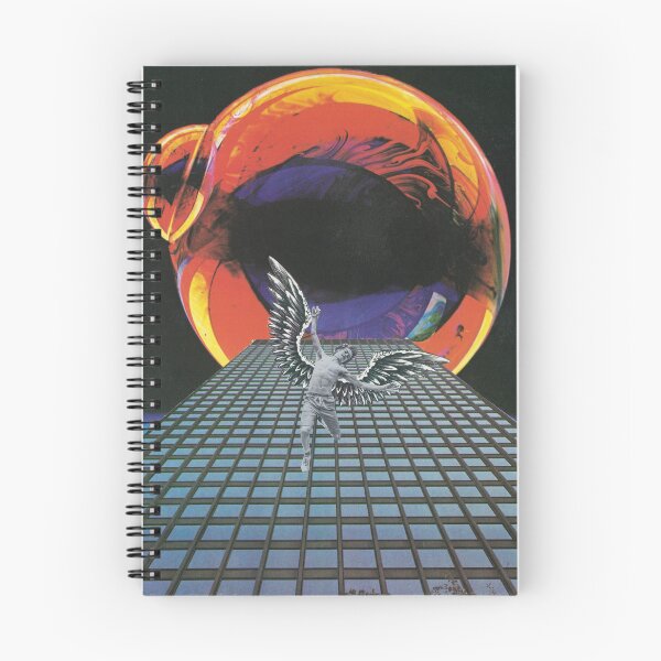 Item preview, Falling Angel Futuristic Poster designed and sold by CuttingPaperCollage.