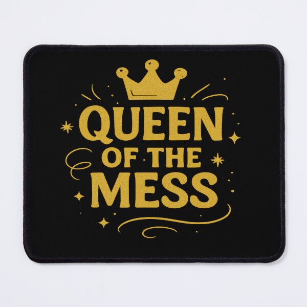 Item preview, Queen of the Mess – Gold Crown Chaos Design designed and sold by Still Thriving Club.