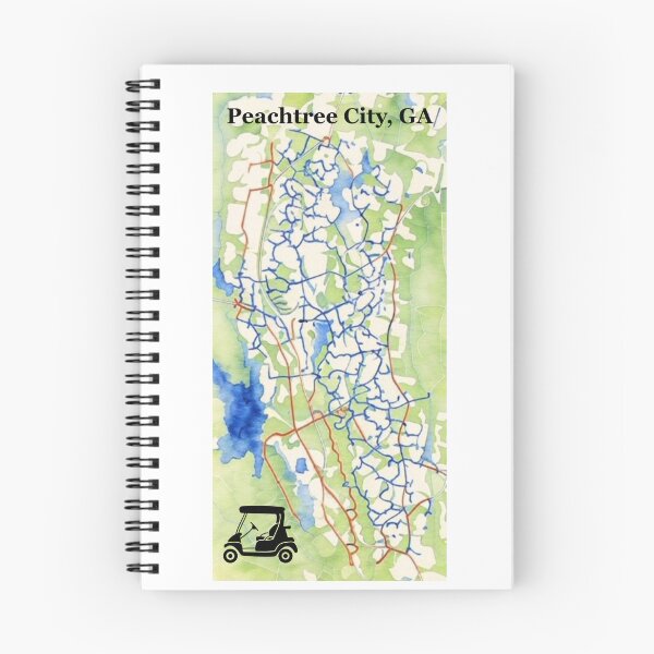 Item preview, Peachtree City, GA Golf Cart Path Map Watercolor T-Shirt designed and sold by Ljlaurenj.