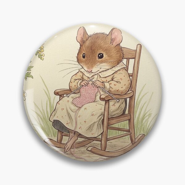 Item preview, The knitting mouse lady designed and sold by Pasteltone.