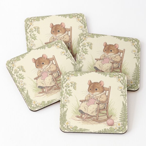 Item preview, The knitting mouse lady designed and sold by Pasteltone.