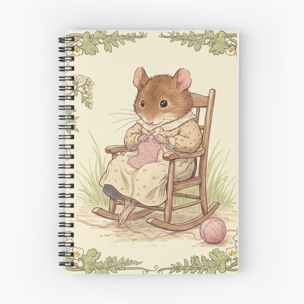 Item preview, The knitting mouse lady designed and sold by Pasteltone.
