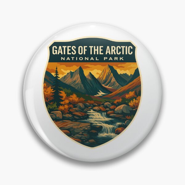Item preview, Gates of the Arctic National Park Retro Wilderness Sticker designed and sold by Ismeal Von.