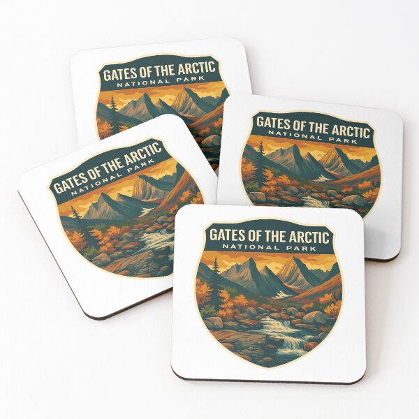 Item preview, Gates of the Arctic National Park Retro Wilderness Sticker designed and sold by Ismeal Von.