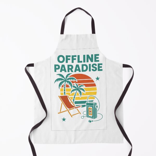 Item preview, Offline Paradise – Retro Sunset Vibes designed and sold by TinyDoodles.