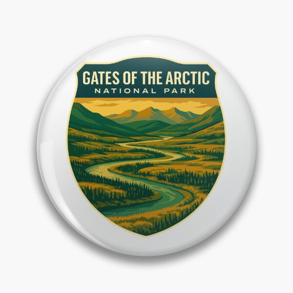 Item preview, Gates of the Arctic National Park Retro Wilderness Sticker designed and sold by Ismeal Von.