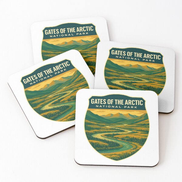 Item preview, Gates of the Arctic National Park Retro Wilderness Sticker designed and sold by Ismeal Von.