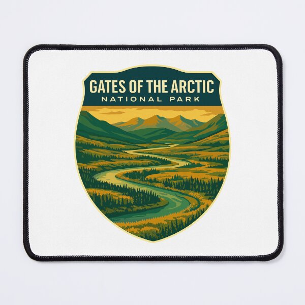 Item preview, Gates of the Arctic National Park Retro Wilderness Sticker designed and sold by Ismeal Von.
