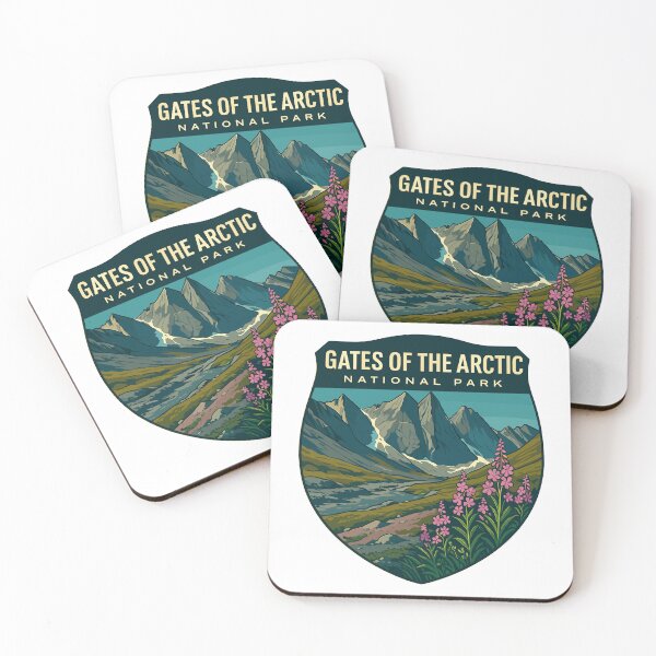 Item preview, Gates of the Arctic National Park Retro Wilderness Sticker designed and sold by Ismeal Von.