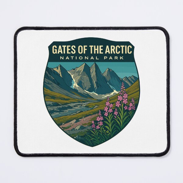 Item preview, Gates of the Arctic National Park Retro Wilderness Sticker designed and sold by Ismeal Von.