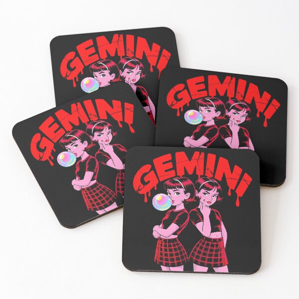 Item preview, Gemini Zodiac Twins with Attitude Design designed and sold by Amanda's Factory.