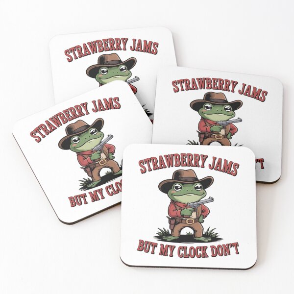 Item preview, Strawberry Jams But My Glock Don't - Cowboy Frog - Country Humor - Funny Western  designed and sold by Moad Fahim.