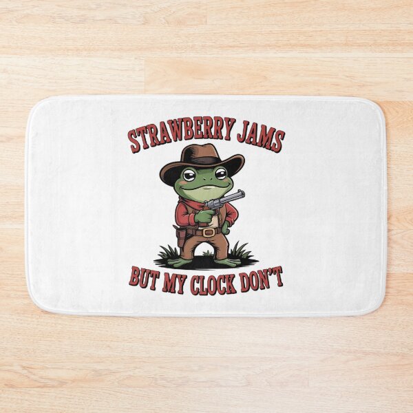 Item preview, Strawberry Jams But My Glock Don't - Cowboy Frog - Country Humor - Funny Western  designed and sold by Moad Fahim.