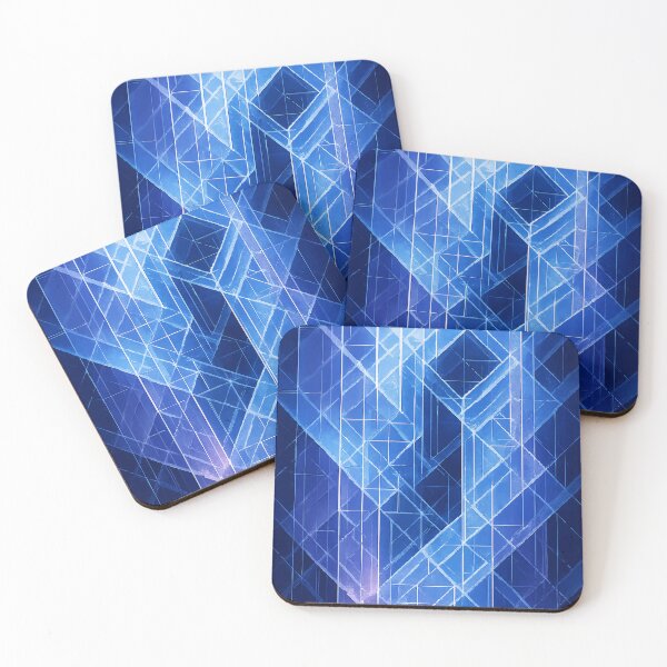 Item preview, Azure Grid of Fractal Order designed and sold by AbstractAnom.