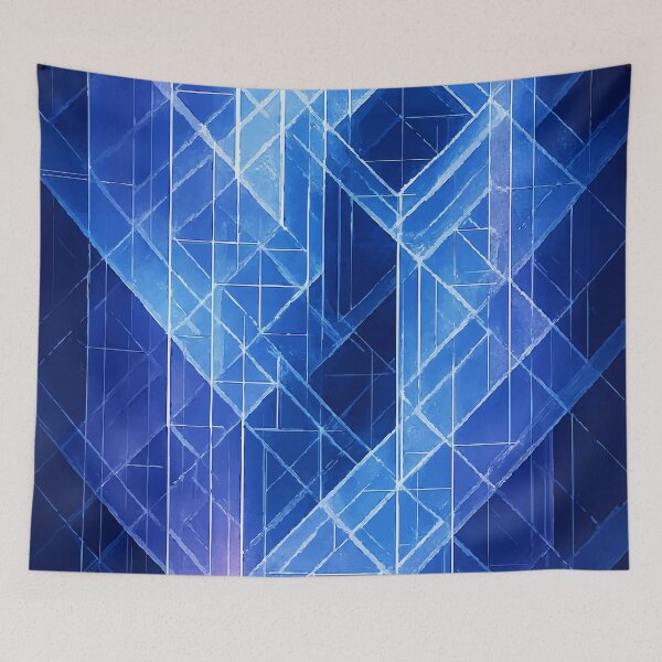 Item preview, Azure Grid of Fractal Order designed and sold by AbstractAnom.
