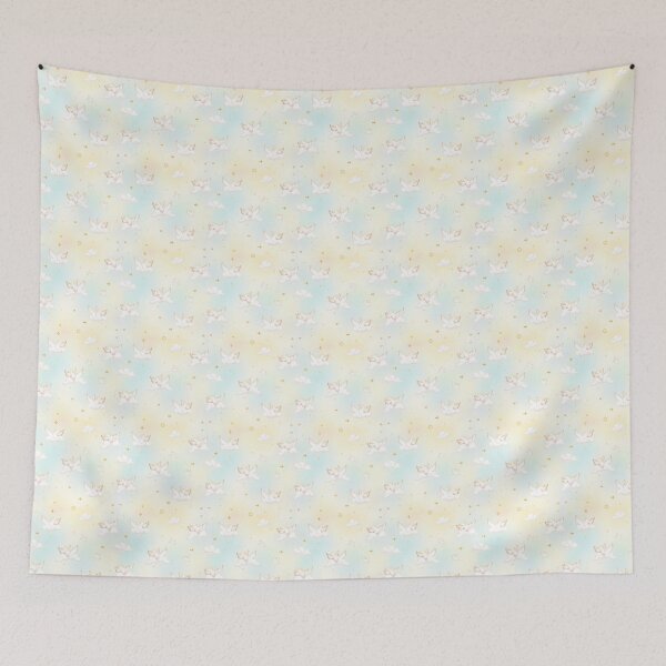 Item preview, Heavenly Drift – Whimsical Cloud & Angelcore Seamless Pattern designed and sold by Simply-Yours.