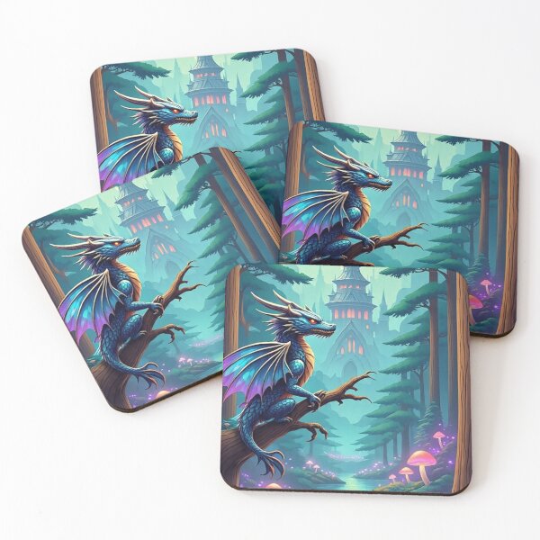 Item preview, Dragon's Vigil: Guardian of the Enchanted Forest" designed and sold by Vandy Fullam.