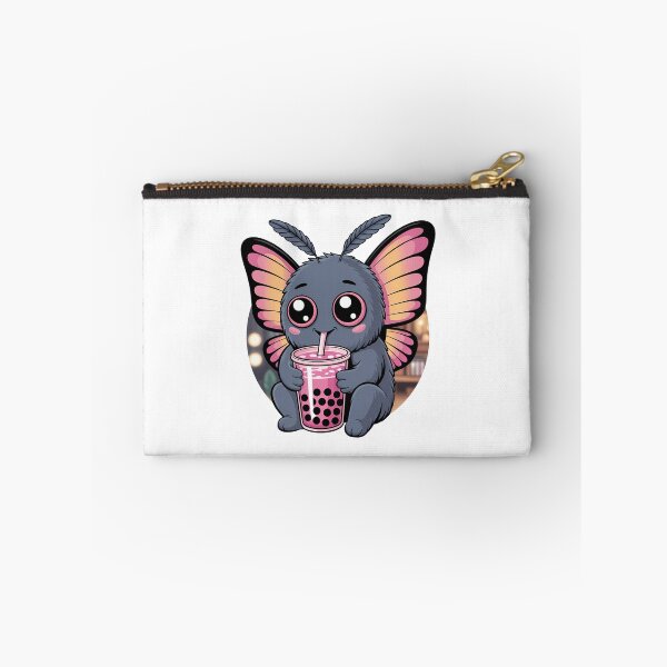 Artikelvorschau, Entzückender Mothman trinkt Boba unter dem Nachthimmel entworfen und verkauft von TomxDesign.