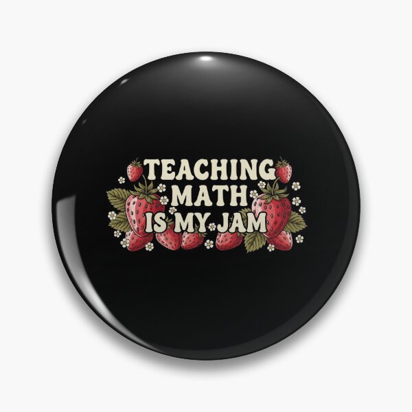 Item preview, Teaching Math Is My Jam Retro Strawberry Aesthetic designed and sold by MotivaChic.