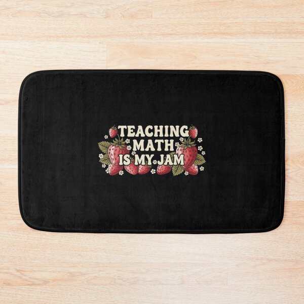 Item preview, Teaching Math Is My Jam Retro Strawberry Aesthetic designed and sold by MotivaChic.