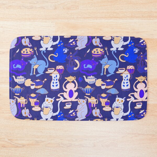Item preview, Cats breakfast tea party	 designed and sold by Alessandro Remo Mazzoni Remotextiles.