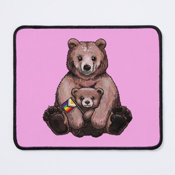 Item preview, Bear with Queer Baby Bear designed and sold by Art by Veya.
