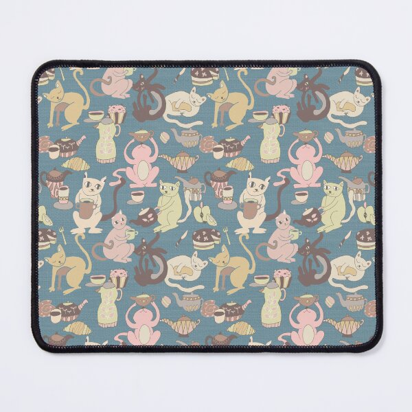 Item preview, Cats breakfast tea party	 designed and sold by Alessandro Remo Mazzoni Remotextiles.