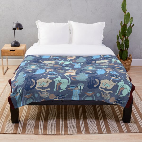 Item preview, Cats breakfast tea party	 designed and sold by Alessandro Remo Mazzoni Remotextiles.