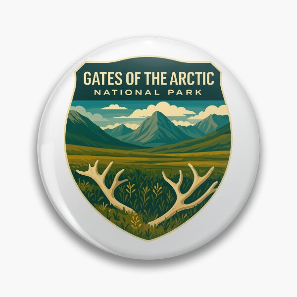 Item preview, Gates of the Arctic National Park Retro Wilderness Sticker designed and sold by Ismeal Von.