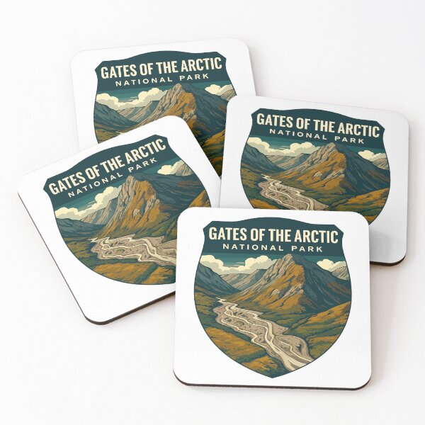 Item preview, Gates of the Arctic National Park Retro Wilderness Sticker designed and sold by Ismeal Von.