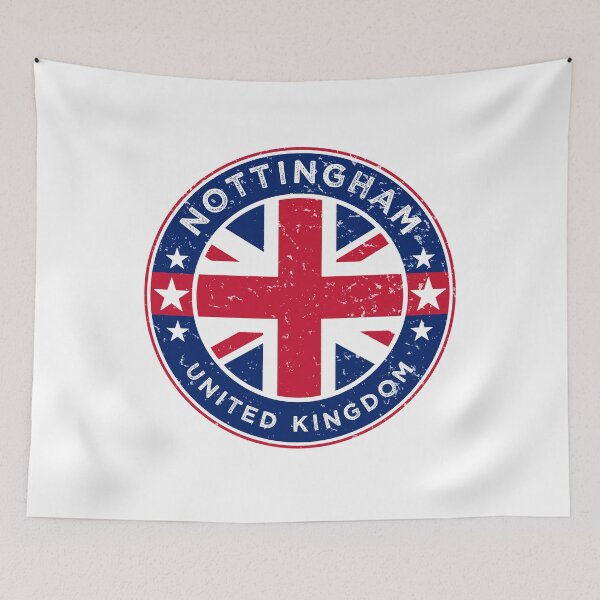 Item preview, Nottingham UK Union Jack Heritage City designed and sold by ArtByKatti.