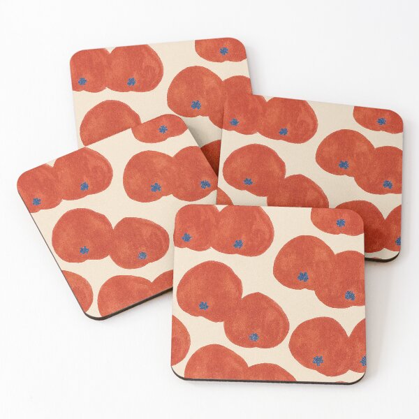 Item preview, Hand-Drawn Tomato Pattern – Playful Red Tomato Art on Cream Background designed and sold by weirdfishes123.