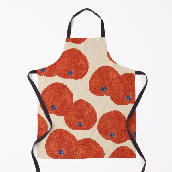 Item preview, Hand-Drawn Tomato Pattern – Playful Red Tomato Art on Cream Background designed and sold by weirdfishes123.
