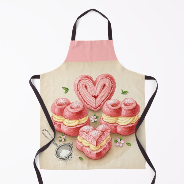 Item preview, Heart Cream Buns – Sweet Love in Every Bite designed and sold by Pasteltone.