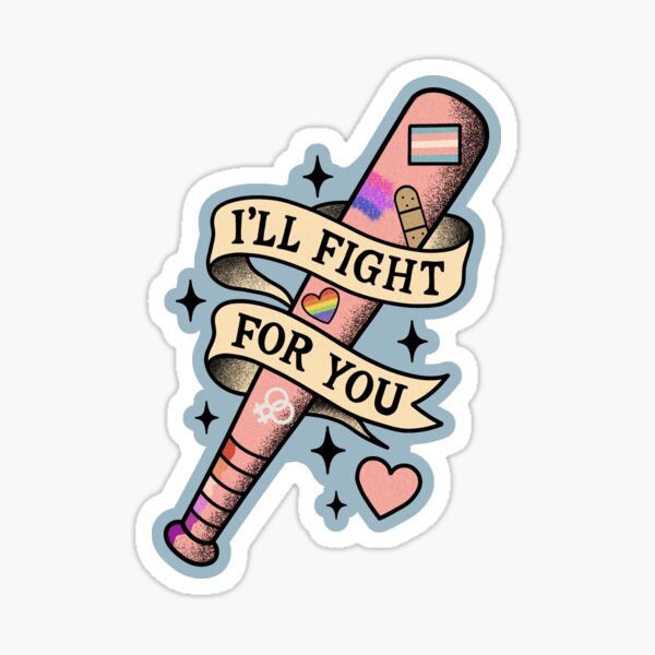 Item preview, “I’ll Fight For You” LGBTQ+ Ally Art designed and sold by Kiance.