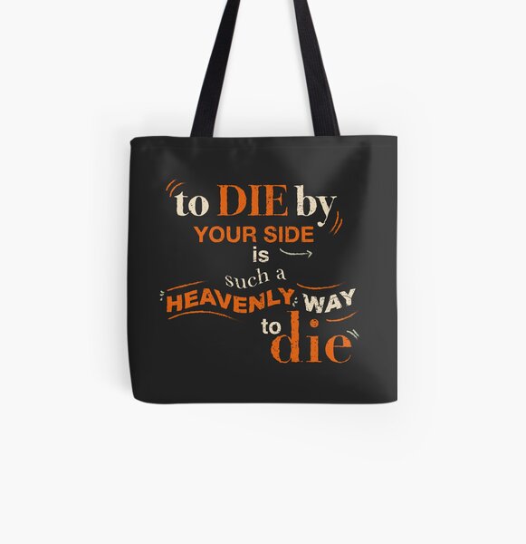 To Die By Your Side, The Smiths lyrics, Typography All Over Print Tote Bag
