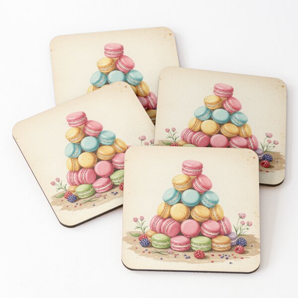 Item preview, Berry Macaron Tower – A Sweet Celebration designed and sold by Pasteltone.