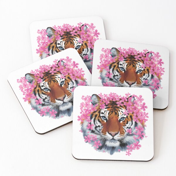 Item preview, Floral Tiger Wild Animal Lover designed and sold by KD Merch.