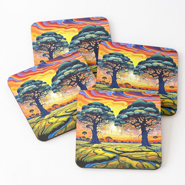 Item preview, Trees at sunset 1 designed and sold by George Hutton Hunter.