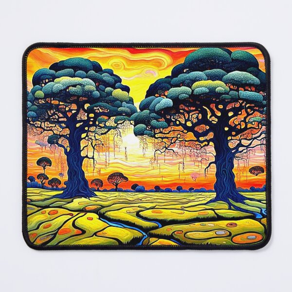Item preview, Trees at sunset 1 designed and sold by George Hutton Hunter.