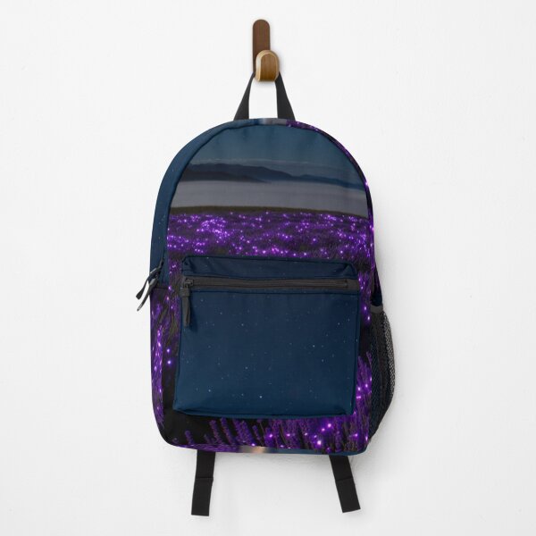Item preview, Neon Lavender Night – Glowing Field Under the Stars designed and sold by ArtiQreate.