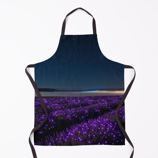 Item preview, Neon Lavender Night – Glowing Field Under the Stars designed and sold by ArtiQreate.