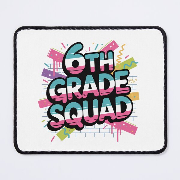 Item preview, 6th Grade Squad Retro Graffiti Back to School T-Shirt designed and sold by theartfulaspie.
