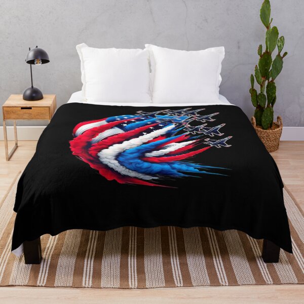 Item preview, Patriotic Red White Blue USA Flag Fighter Jets 4th of July designed and sold by Juan Pedro Matta.