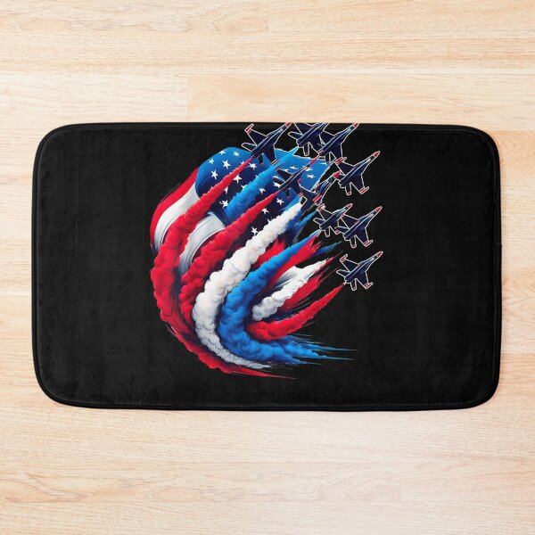 Item preview, Patriotic Red White Blue USA Flag Fighter Jets 4th of July designed and sold by Juan Pedro Matta.