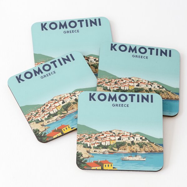 Item preview, Komotini Eastern Macedonia and Thrace Greece Vintage Travel Retro Tourism 2 designed and sold by TravelersGems.
