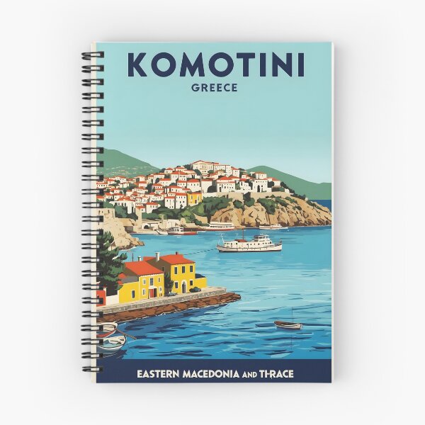 Item preview, Komotini Eastern Macedonia and Thrace Greece Vintage Travel Retro Tourism 2 designed and sold by TravelersGems.