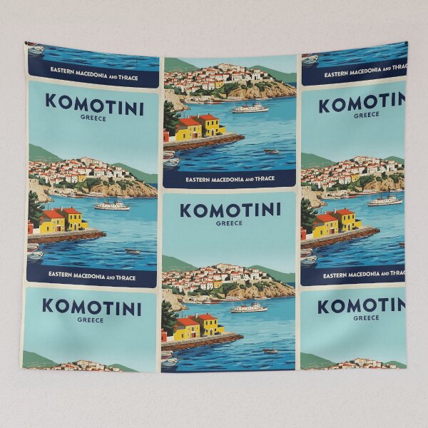 Item preview, Komotini Eastern Macedonia and Thrace Greece Vintage Travel Retro Tourism 2 designed and sold by TravelersGems.