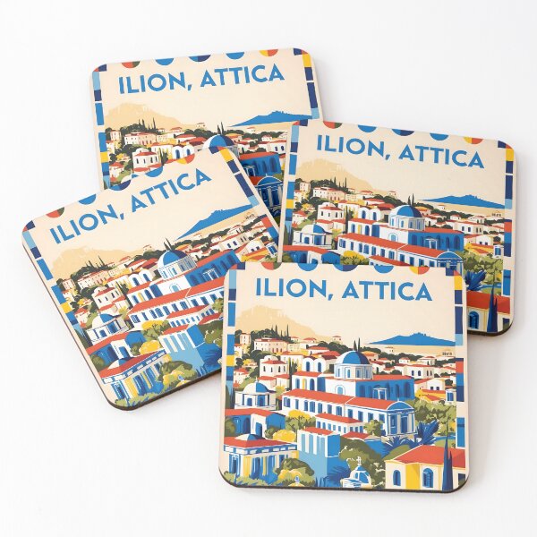 Item preview, Ilion Attica Greece Vintage Travel Retro Tourism 2 designed and sold by TravelersGems.