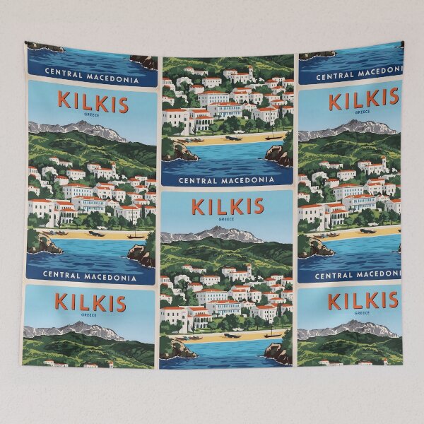Item preview, Kilkis Central Macedonia Greece Vintage Travel Retro Tourism 2 designed and sold by TravelersGems.